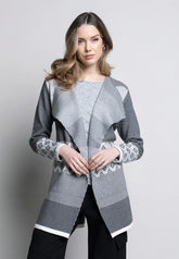 LK411 PICADILLY Draped Open-Front Jacket
